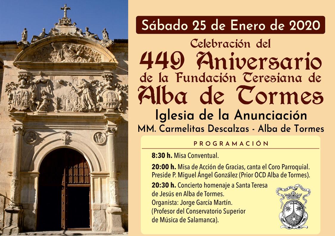 CONCIERTO HOMENAJE A SANTA TERESA DE JESÚS EN ALBA DE TORMES 25 DE ENERO DE 2020